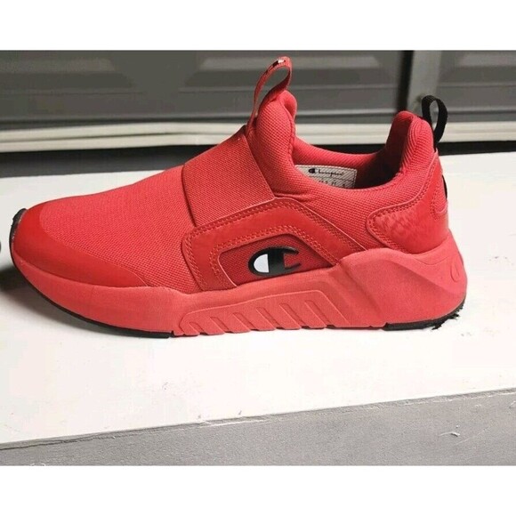 Champion‎ D1 Lite Men's Red Scarlet Mesh Slip On Sneakers Shoes 9 Nwt - Picture 2 of 6